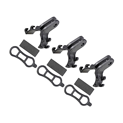 Abaodam 3 Sets Bike Flashlight Holders Lamp Bracket for Easy Installation Durable Construction for Night Riding and Cycling Safety
