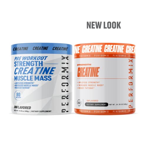 Performix Micronized Creatine Monohydrate - 80 Servings (400G) - For Amplified Strength, Increase Muscle Mass, Reduce Fatigue - Pre-Workout To Power Your Muscle Energy Improving Workout - Unflavored #TOP1