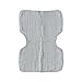 Little Unicorn Cotton Muslin Burp Cloth - Grey Stripe