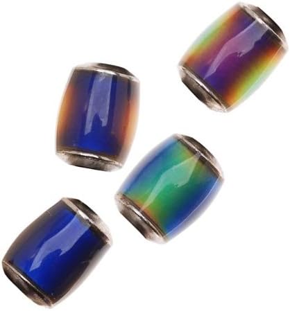 Mirage Color Changing Mood Beads - Tube Spacers 12x9.5mm (4)