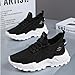 Women's Luxurious Orthopedic Sneakers, Comfort Wear Shoe Lightweight Breathable,Work Gym Trainers,Fashion Casual Shoes (Black,3.5)