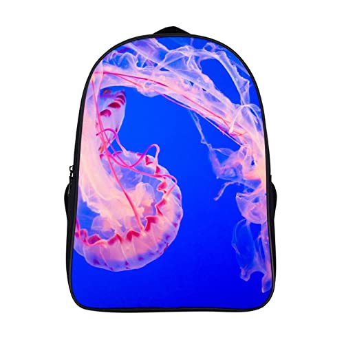 Sac à dos voyage animal jellyfish sac d'école 3D cool pour enfants