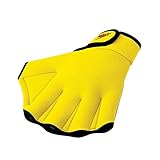 Speedo Aqua Fit Swim Training Gloves, UV Yellow, X-Large