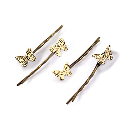Liqunsweet 100 Pcs Butterfly Unfinished Wood Cutout Slices Blank Wood Pieces Embellishments For Graffiti Home Décor Scrapbooking Diy Handmade Crafts #TOP6