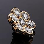 7 Heads Electric Shaver Blades, Floating Washable Blade Electric Razor Shaver Head Replacement For Men(Gold)