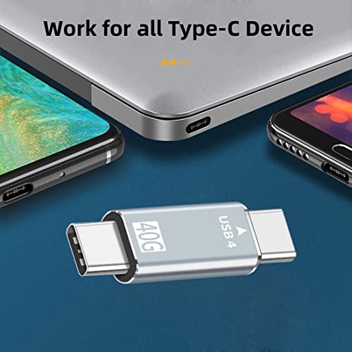 chenyang Adaptador USB C Macho a Macho USB4 100W 8K miniatura 6