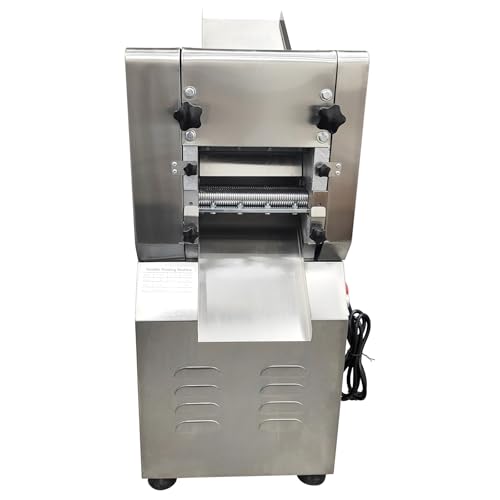 INTSUPERMAI Electric Dough Roller Sheet Maker for Dumplings Noodles Commercial Pasta Maker with 2mm and 1mm Square Noodles Cutter 7.48 inch Roller Noodle Cutting Machine Pasta Pressing Machine 110V