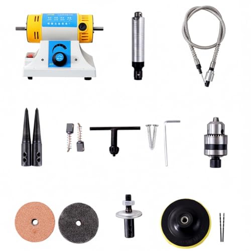 Jewelry Rock Polishing Buffer Machine Multi-Function Bench Saw Lathe Polisher