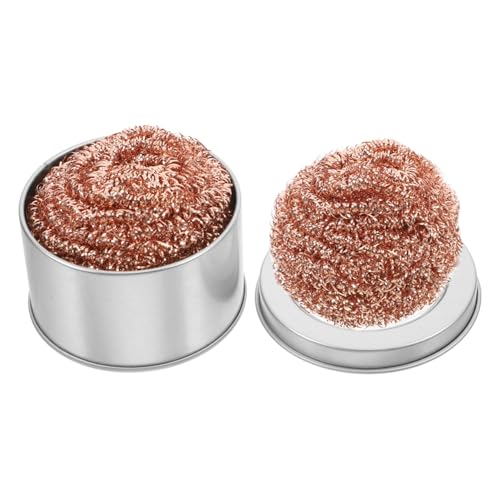HEALLILY 1 Set Soldering Iron Cleaner Soldering Sponge Soldering Tips Cleaner Soldering Brass Sponge Solder Iron Tip Cleaner Soldering Tip Refresher Paste Soldering Helping Hands Tin Copper