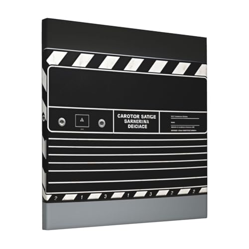 Toile murale classique noir 30x30 cm HJBNW sans cadre salon