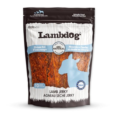 Palz&Co Lamddog Lamb Jerky, 100% All Natural Lamb Meat Strip,