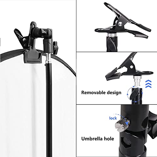 image for SLOW DOLPHIN Photo Studio Heavy Duty Metal Clamp Holder with 5/8 Light
