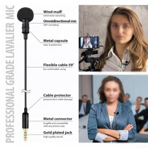 Niceminiwall Microphone Lavallier Condensateur pour Smartphone pour Android – vue 8