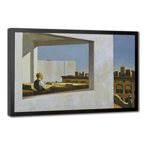 Toile Office in A Small City Edward Hopper pour une déco bureau apaisante