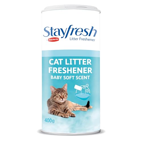 Bob Martin Stay Fresh Cat Litter Freshener Baby Soft Scent, 400G