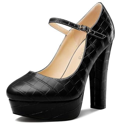 Chaussures Mary Jane talon 13 cm stables grâce à la plateforme intégrée