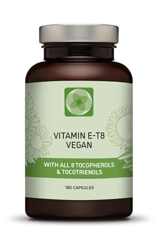 Procapsin Unique Vegan Formula with All 8 Tocopherols and Tocotrienols Vitamin E – Contains no PAH’s, Heavy Metals, Contaminants or Preservatives - Certified Sustainable - Hair, Scars and Skin (180)