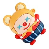 HOMSFOU Silikon Schutzhülle Clown Design Kabellose Ohrhörer Hülle...