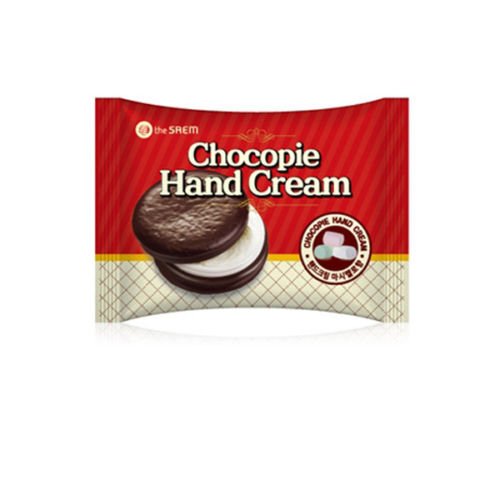 [the SAEM] Chocopie Hand Cream Cookie & Cream 35ml - Moist and Silky Hands Care, Soft Marshmallow Whipped Cream Texture, Sweet Scent as Chocolate Cookie