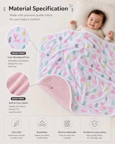 Image of THE LITTLE LOOKERS Soft Blanket for Babies | Ultra Soft, Breathable & Skin-Friendly | Safe & Chemical-Free | All-Season Use | Lightweight AC Blanket for 0-1 Years (Off White)