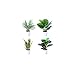 Produktbild Kazeila Kunstpflanzen 40cm Geigenblattfeige/ Schlangenpflanze / Areca Palme / Grün gestreifte Pflanze,im Topf für Innen und Aussen. Für Zuhause oder Büro als Moderne Dekoration im 4er Set erhältlich