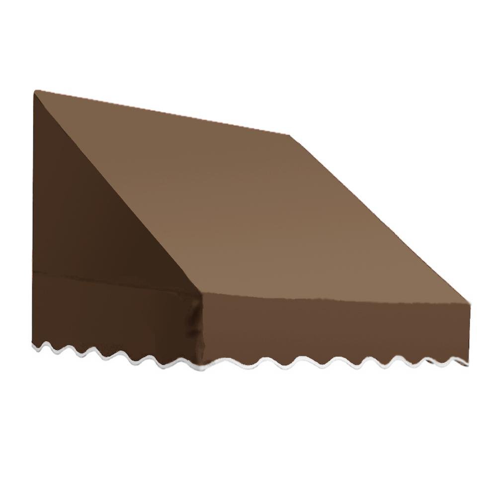 10.38 FT. SAN Francisco Fixed Awning 124.5 in. W X 24 in. H X 48 in. D Acrylic Fabric in TAN SF24-10T by Awntech – Model 301152877