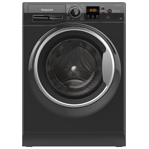 Hotpoint NSWM 1046 BS UK 10kg 1400rpm Anti-Stain Washing Machine - Black