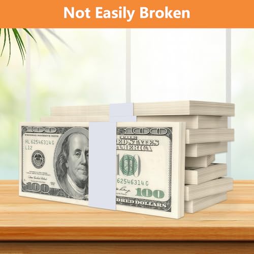 300 Stück Selbstklebend Geldschein-Banderolen, 192 x 29 mm Banderolen Geldscheine, Geldschein-Bündel-Streifen, Geldschein banderolen, für Geldorganisation, Büro, Einzelhandel, für Bank, Supermarkt