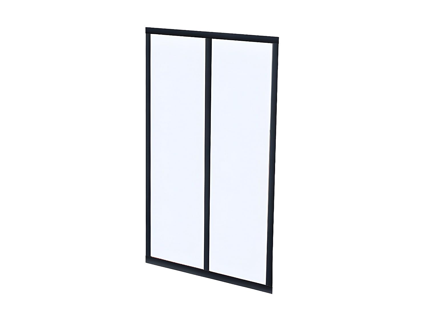 Vente-​unique - Verriére Atelier en Aluminium thermolaqué Noir 60 x 130 cm (L x H) – Bayview