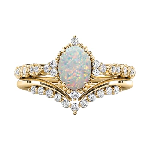 10K 14K 18K Solid Gold 2 Carat Oval Shape Gemstone Engagement Rin...