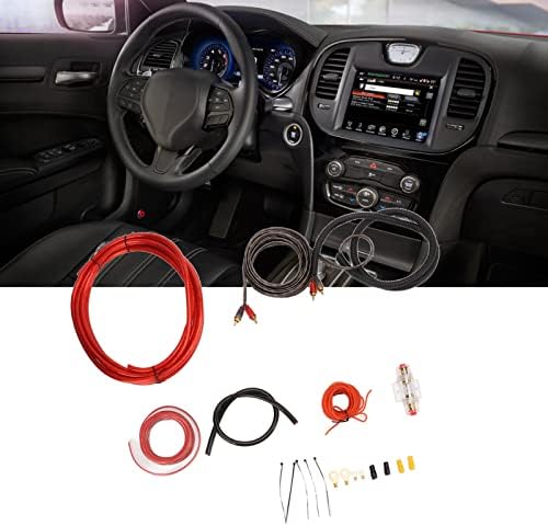 Uxsiya Audio Wiring Kit, Car Amplifier Wiring Kit High Conductivity for Subwoofer for Speaker