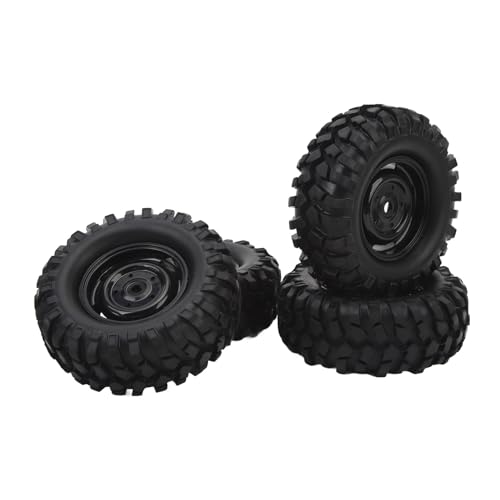 4 PCS Pneus RC Crawler 1.9 Polegada Pneu RC Universal de Borracha Com Aro de Roda de Plástico para C