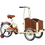LSQXSS Triciclo con cabina delantera, triciclo para adultos con ruedas de...