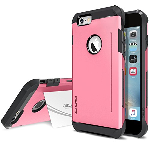 iPhone 6s Plus Case, Obliq [SkyLine Pro][Pink]Heavy Duty Tough Sturdy Bumper PC TPU Shock Scratch Resist Kickstand Protective Slim Fit Armor Cover for iPhone 6S (2015) and iPhone 6 (2014)