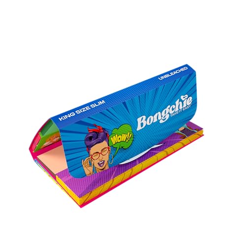 Image of BONGCHIE Double Unbleached Rolling Papers | 100% Natural & Chemical-Free, Ultra-Smooth, Slow-Burning, Eco-Friendly & Biodegradable, Ideal for Tobacco & Herbs (Standard, 1, Pack)