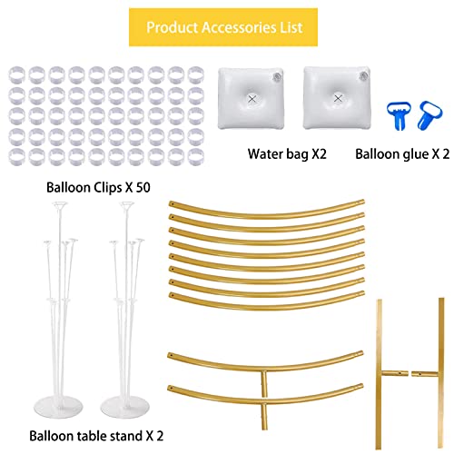 7.8Ft Round Backdrop Stand Circle Balloon Arch Frame Kit Decoration With Table Stand Large Size Metal Golden Circle For Baby Shower Wedding Birthday Party Photo Background Decoration (Gold) #TOP3