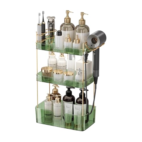 Akinbas 3 Tier Bathroom Organizer Countertop Makeup Perfume Tray Skincare