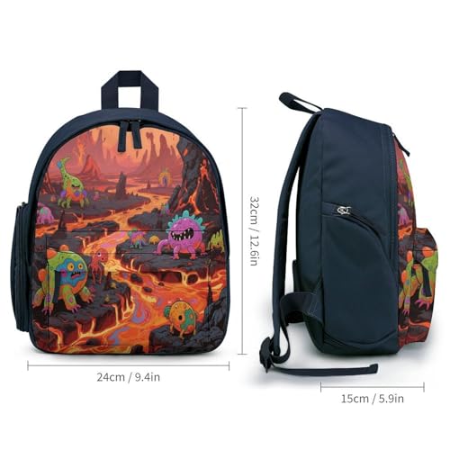 Lava World Mini Backpack Light Weight Small Travel Backpack Shopping Travel Daypack2
