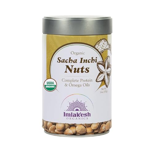 Imlakesh Organics Sacha Inchi Nuts - High Protein Superfood Nuts, 0 Net Carbs, Paleo and Keto Snack...