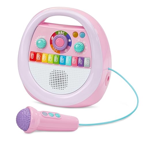 Leapfrog VTech - Karaoke Infantil Music Kid, Juguetes Electrónicos Niños +2 Años, Bluetooth, Altavoz Interactivo, Asa Portátil, +40 Canciones y Melodías, Grabadora y Efectos de Voz, Versión ESP