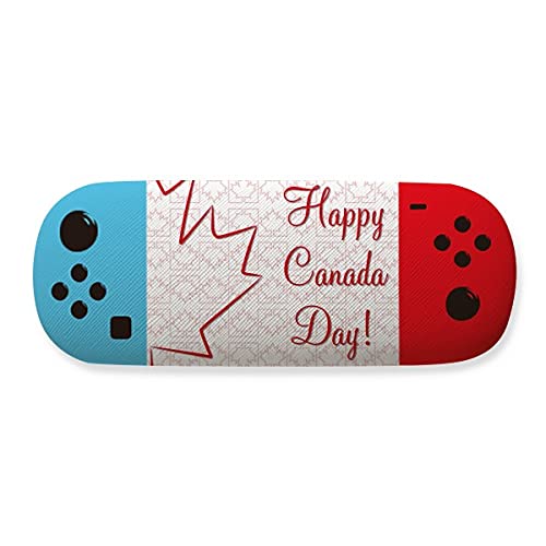 Rangement de lunettes rigide Happy Canada Day aux finitions soignées