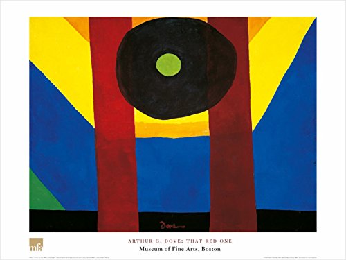 buyartforless That Red One by Arthur G. Dove 24x32 Art Print Poster Famous Painting Abstract Colorful Shapes Pattern