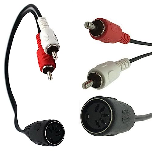 CEAoki MIDI Din 5�s���X�v���b�^�[Din 5�s�����X- 2*RCA�I�X �P�[�u���i�V���Z�T�C�U�[/�I���K��/�d�q�s�A�m/MIDI�M�^�[�j�y��p�t�H�[�}���X�M���o�� (30CM)