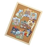 Tableaux décoratifs en liège pour murs : un cadre en bois robuste et léger ajoutera un look élégant, parfait pour la maison, une technologie de production exquise, un tableau d'affichage solide et mémo