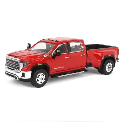 Camión 1/64 GMC Sierra 3500HD Pro Dually 2022 Rojo miniatura 1