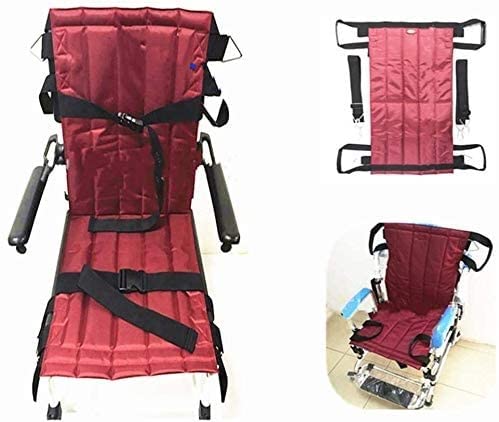 Cinturón de seguridad para silla de ruedas y transferencia de pacientes con asas de elevación 2