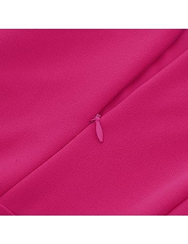 Image of HomRain Women's Church Dresses Modest Bell Sleeve Wedding Guest Cocktail Tea Party Vintage Evening Dress