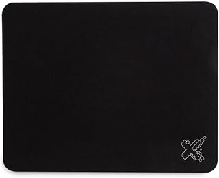 Maxprint 603579 - Mouse Pad Tecido, Preto, 22 x 17.8 cm, 1 Unidade | Superfície Lisa, Ideal para Notebook e Escritório