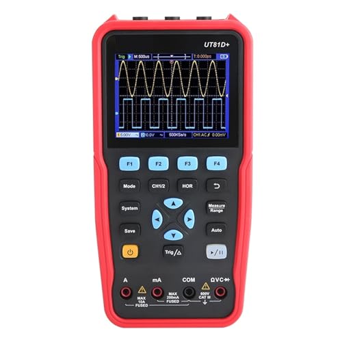 UT81A+ UT81B+ Digital Oscilloscope Multimeter UT81C+ UT81D+ Portable Signal Generator 50MHZ 100MHZ Dual Channels