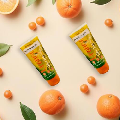 Image of Patanjali Face Wash - Orange And Aloevera (60g) (Pack of 3)